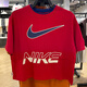 耐克（NIKE）短袖T恤女装2025夏季新款运动服针织透气圆领休闲上衣半袖 纯棉HF6291-687红色 L
