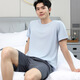TTPMER睡衣男士夏季棉质短袖加大码薄款宽松中青休闲家居服套装可外穿 9928【H系列男短袖短裤套装】 175 L 【建议100-130斤】