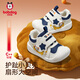 Babu Dou baby toddler shoes children's shoes 25 winter anti-slip plus velvet functional infants and young children soft sole anti-collision for men and women navy blue 20