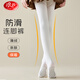 Langsha children's socks, girls' spring and autumn leggings, medium and large children's thin velvet pantyhose, girls' versatile non-slip dance socks