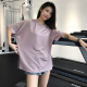 Jincheng Mesh Quice Drying Olding для женщин распадается трусцовой рубашкой, фитнес-одежда с коротки