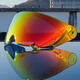 Orz728 model helmet lens windproof sun protection PC mirror silver plated