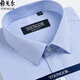 Bürgermeister Yageo Kurzarm Shirt Herren Pure Cotton Free Iron Business Casual Striped Shirt Kleidung mittleren Alters Sommer-Baumwollhemd DX6623 38