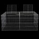 Yuhualuo rabbit cage extra large rabbit cage household rabbit cage household chicken cage household number breeding cage 1 meter * 60 * 4 1 meter * 60 * 40 encryption includes buckle foot pad pliers