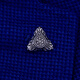 Shijun (Shijun) Herren Brosche Herrenkragen Pinanzug Brosche Anzug Brosche Retro Iliad Platin Platin Platin Platinum Brosche + Manschettenknack