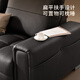 Gujia Home (KUKA) zero-to-wall electric sofa living room Lawrence top layer cowhide sofa 6225 Haoyuebai 3 persons 2 electric
