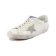 
GOLDEN GOOSE Golden Goose Men's Super Star Star Pattern Lace-up Retro Old Dirty Shoes GMF00102 F005359 11166 White Gray Tail Gray 41