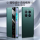 轻夏磁吸翻盖华为mate50pro手机壳新款真皮皮套智能视窗免翻盖接听镜 华为Mate50-隐形磁吸优雅黑高端