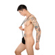 Men's sexy underwear leaking breast bra women's extremely dirty temptation underwear Gay gay sm white sexy underwear men's thong underwear boys' sexy underwear sexy underwear sexy temptation shame see-through bondage one-piece bed I passion shirt for men