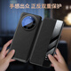 铠萌【真皮磁吸】适用华为mate60手机壳mate60pro双面pro+翻盖智能头层牛皮视窗全包防摔商务保护套 Mate60Pro【磁吸版】