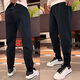 
Minghuitong Babaoshen plus velvet casual pants autumn and winter new I style spliced ​​small feet men's trendy, fashionable, loose, versatile and elastic sports black 16868 model 30115125Jin[Jin equals 0.5 kg] 24