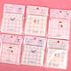 
Ins cute pink Melody post-it notes n times can tear student post-it notes paper message note self-adhesive cartoon female 12222 plaid jade gui dog - 2 each of 4 models can stick 60 post-it notes/book