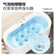 
JOMOO Bathtub, small bathing bathing pool, bathroom bathing independent acrylic oval art bathtub 1.7m with shower bubble massage tank YC13117