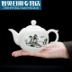 Chanyi teapot Chinese white porcelain teapot tea set accessories Chinese white porcelain teapot 399ml