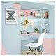 PVC waterproof self-adhesive wallpaper solid color dormitory instant sticker advertising lettering wall sticker furniture renovation dormitory dormitory 7027 fluorescent yellow 45CM*10M
