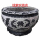 Xiaoxiao cloth stone carved fish tank flower pot stone tank antique bluestone round tank fish tank water tank fish farming outdoor courtyard garden indoor decoration diameter 1.2 meters high 80 cm