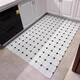 Kitchen floor mat is waterproof and oil-proof, large area can be cut and wiped for home use, PVC non-slip full-cover balcony entrance hall 200*300 cm beige sunflower