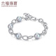 Lukfook Jewelry True Me Series Platinum 950 Seawater Pearl Platinum Bracelet as Gift GJT1TBB0004 Total Weight 10.91 Grams