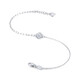 Mengjinyuan Platinum Bracelet PT950 Love Four-leaf Clover Bracelet Sweet Small Fresh Platinum Bracelet Women's Birthday Gift