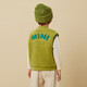 Mini Balabala boys and girls vest baby fashion loose warm sherpa children's baseball uniform jacket