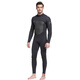 SBART new men's adult 5MM one-piece wetsuit cold-proof and warm wetsuit surfing swimsuit 1164 black with fine embossing XL