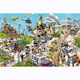
Taoli Shijia Crazy Town Weekend Jumbo Puzzle 1000 pieces with photo frame jvh cartoon adult children's toy gift Crazy Zoo 2-M1049 1000 pieces wooden puzzle gift box set to break