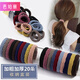 Barberry 20 Korean high-elastic headbands, durable rubber bands, seamless hair ties, thick hair ropes, simple temperament, bold, 10 mixed colors, bagged