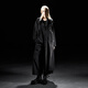 Illusionist 2025 spring new original design embroidered long windbreaker loose silhouette drape men's jacket black M