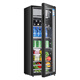 Xinfei (Frestec) Ice Bar Refrigerator Fresh Cabinet European Constant Temperature Red Wine Cabinet Hotel Home Living Room Refrigerator Mini Small Single Door Office Fresh Keep Display Sample Tea Beverage Cabinet 178 Liter Black Liner Refrigeration + Micro Freezing + With Light + Lock