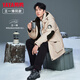 YAYA (YAYA) Wang Yibo's same style down jacket for men and women, warm hooded couple workwear, short assault jacket for men