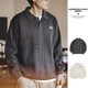 Madden workwear American casual jacquard knitted polo shirt college style textured lapel pullover sweater for men autumn and winter off-white L