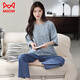 Catman (Miiow) 2025 Nouveau pyjama pour les femmes en coton pur au printemps et en été pantalon à manches courtes pour un coton mince d'été peut être porté à l'extérieur des vêtements maison 684 m