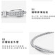 LAOLATU pt950 platinum diamond bracelet for women platinum diamond bow Chinese Valentine's Day gift for wife and girlfriend Pt950 platinum diamond bow bracelet
