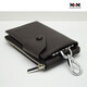 Yingni Key Bag and Wallet Integrated 3-in-1 2024 Bovis Boutique Buckle Simple Casual Men's Women's Universal Composite Coffee Color