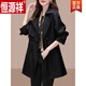 
Hengyuanxiang (HYX) khaki windbreaker jacket for women mid-length 2024 spring and autumn women's new style small British style coat long sleeve khaki long sleeve 2XL (recommended 130 Jin [Jin equals 0.5 kg]-145 Jin [Jin equals 0.5 kg])