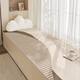 CLCEY2025 Baie de fenêtre de fenêtre de baie vitrée Repliement Repliement pour chambre à coucher lavable Baieur de fenêtre Baie de fenêtre Repliement Été 2025 Vent de luxe léger et soleil chaud-15930 120 [Poste confortable et confortable] 120cm * 200cm
