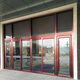 Guangzhou company entrance glass door Liwan double-opening glass door Panyu flat-opening automatic door manufacturer gray