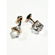 Tucano; Woodpecker Brand New Light Luxury Sugar Cube Crystal Cuff Link French Shirt Cuff Bouton Elegant Pulvyle Men's Dinner Médinage Silver carré Crystal