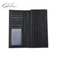 Satchi/Satchi Herren-Tasche echtes Leder Business Fashion Multi-Card-Ticket-Clip-Karten-Tasche Jugend vielseitig langer Geldbörse Schwarz