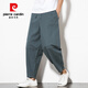 PIER CARDIN Pantalones casuales de estilo chino Estilo chino y verano Nuevos algodón de algodón de algodón y lino de algodón de lino y de lino