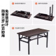 Huakai Zhixing Table plegable Desk Desk Desk Desk Descripción Escritura Mesa de comedor Tabla larga BGZ718 Doble capa 1.2 metros