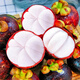 Shawo Shuguang Thai Mangosteen JD/SF next-day delivery to many places Freshly imported oleifera tropical fruits Fresh New Year Festival Special Fruit | Selected 4.0Jin Jin equals 0.5kg Gift box 5A large fruit