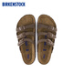 Birkenstock Birkenstein La suela suave y cómoda de las zapatillas múltiples de Cork Florida Florida Brown Versión regular 53881 37