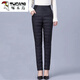 Woodpecker (TUCANO) Down Cotton Pants Women's Outer Wear High Waist New Women's Elastic Slim Korean Style Thickened Cold-Resistant Winter Warm Cotton Pants Women Black XL Recommended 115-125 Jin Jin equals 0.5 kg