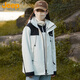 Jeep (JEEP) assault jacket men and women couple coat autumn and winter three-in-one functional three-proof men's clothing ivory white women's style L