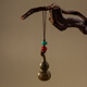 Sandalwood Gourd Keychain Pendant Creative Cinnabar U Disk Mobile Phone Mobile Phone Men and Women Car Key Chain ring Ring Simple Hanging Ornement Ebony 11303