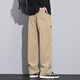 JEEP SPIRIT casual pants men's spring and autumn new style trendy sports loose straight work pants casual long pants men 9856 military green + 9856 khaki XL