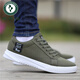 Woodpecker Old Beijing cloth shoes men's shoes Spring new canvas shoes trendy versatile soft sole sports board shoes men's flat sole trendy shoes mesh 6167 gray 44 standard code