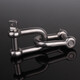 Locroyon 979 U-shaped quick connector, national standard straight lifting shackle, U-shaped buckle, trailer mountaineering D-shaped shackle, 304 stainless steel material, M16