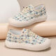 Jin [Jin est égal à 0,5 kg] MU Chaussures en tissu pour femmes chaussures de pêcheurs pour les chaussures de toile à semelles épaisses décontractées pour femmes chaussures pour femmes beige 38